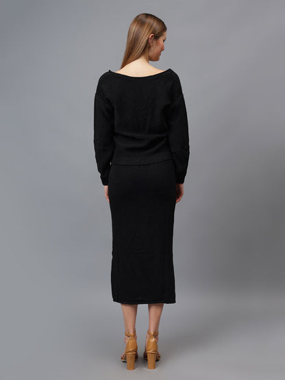 Gaiia Self Shimmer Skirt Co-Ord Set