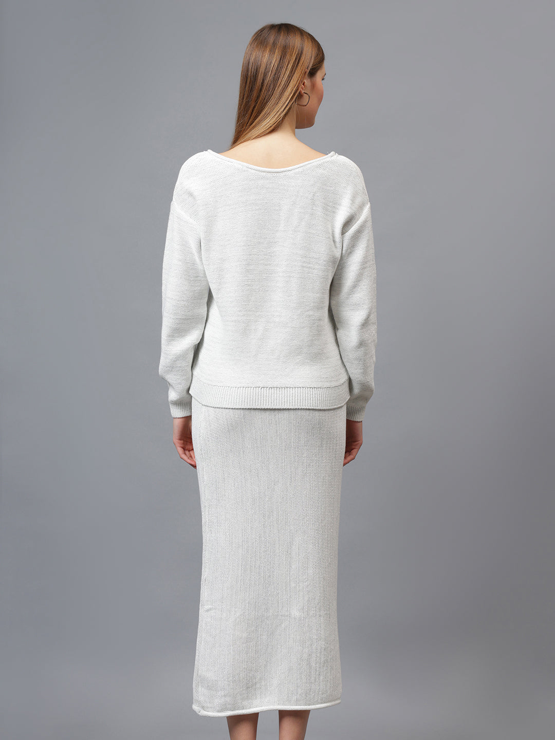 Gaiia Self Shimmer Skirt Co-Ord Set