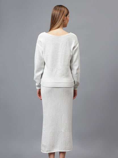 Gaiia Self Shimmer Skirt Co-Ord Set