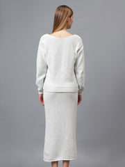 Gaiia Self Shimmer Skirt Co-Ord Set