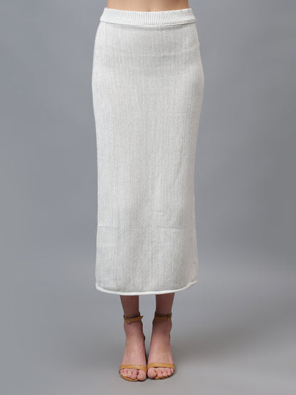 Gaiia Self Shimmer Skirt Co-Ord Set