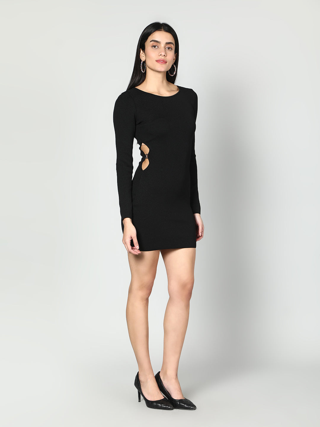 Gaiia Women Solid Bodycon Dress - White