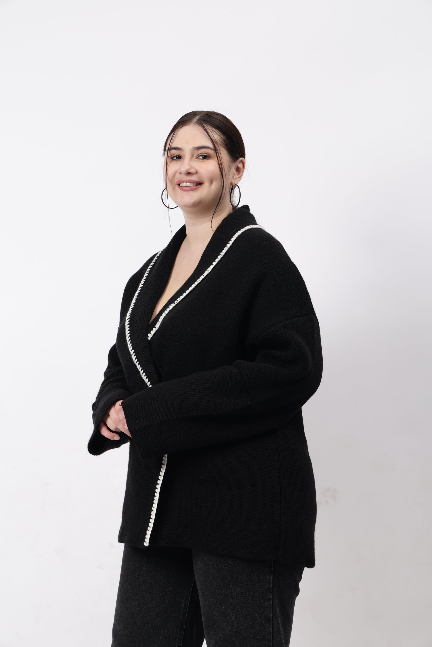 Gaiia Women Oversized Short Coat