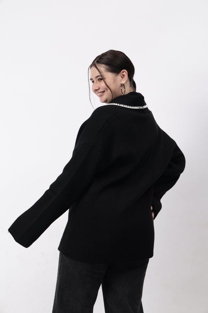 Gaiia Women Oversized Short Coat