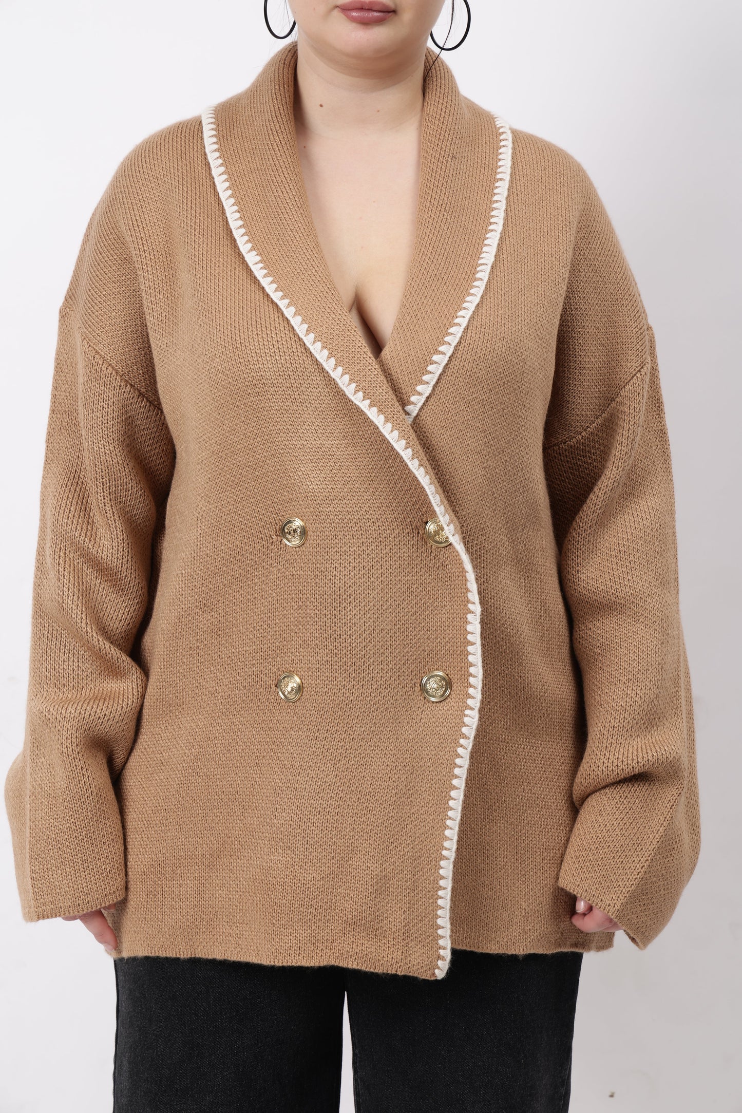 Gaiia Women Oversized Short Coat