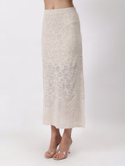 Self Design Winter Skirt Co-Ord Set