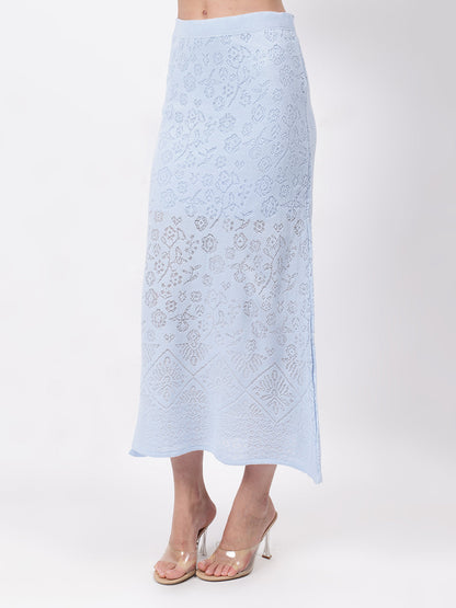 Gaiia Self Design Winter Skirt Co-Ord Set