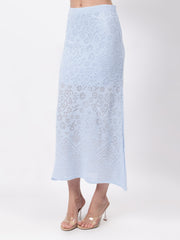 Self Design Winter Skirt Co-Ord Set