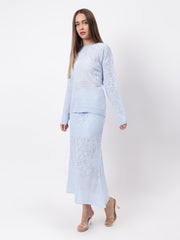 Self Design Winter Skirt Co-Ord Set