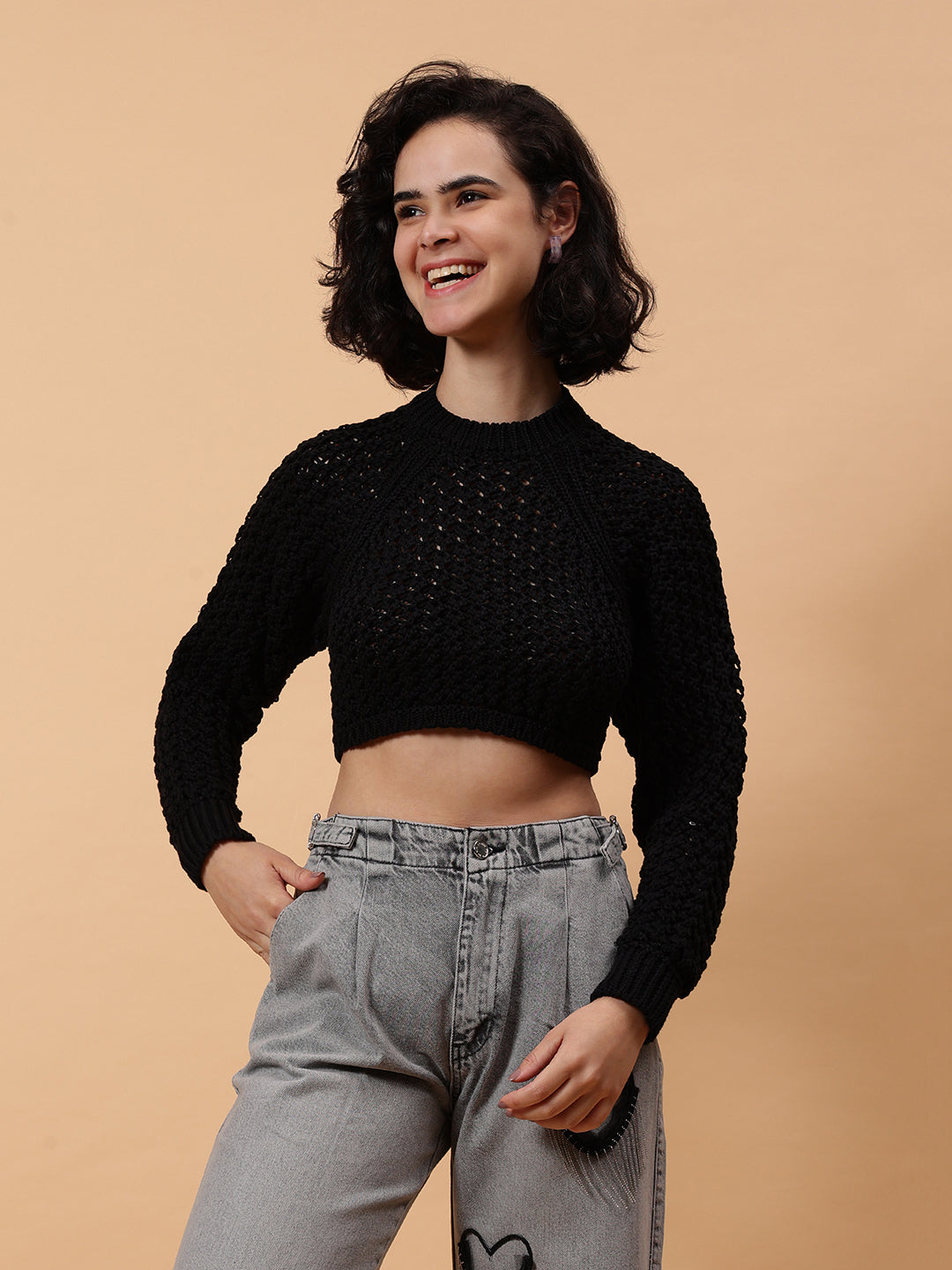 Gaiia Knit Sweater With Open Back