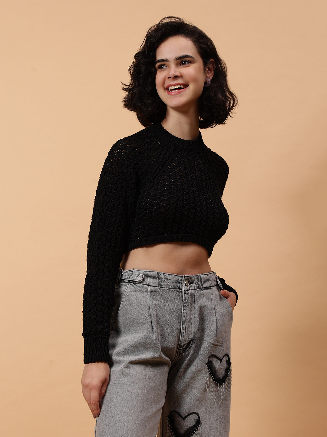 Gaiia Knit Sweater With Open Back