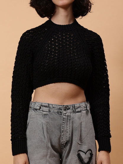 Gaiia Knit Sweater With Open Back