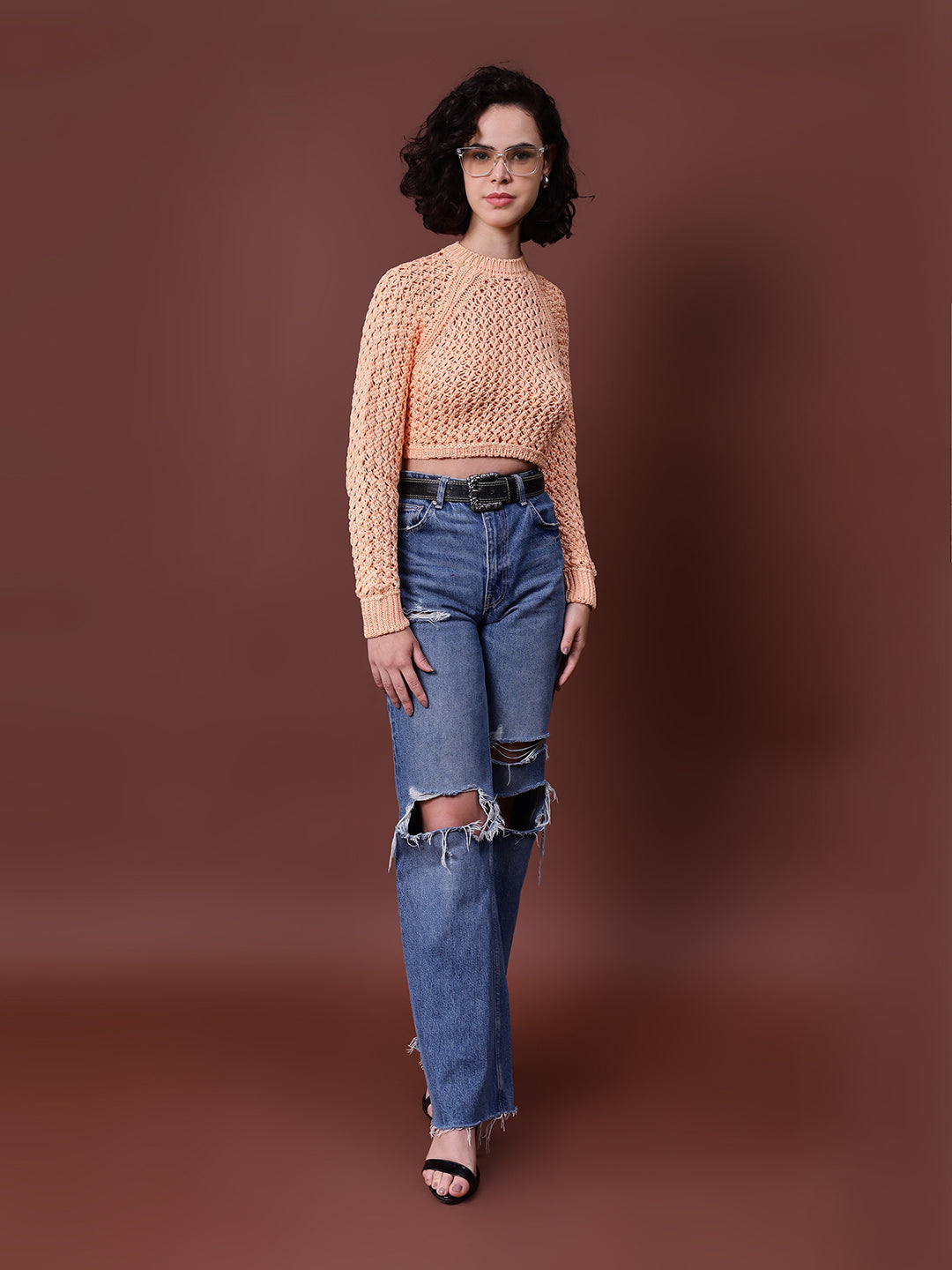 Gaiia Knit Sweater With Open Back