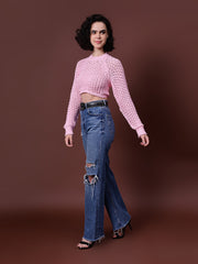 Gaiia Knit Sweater With Open Back