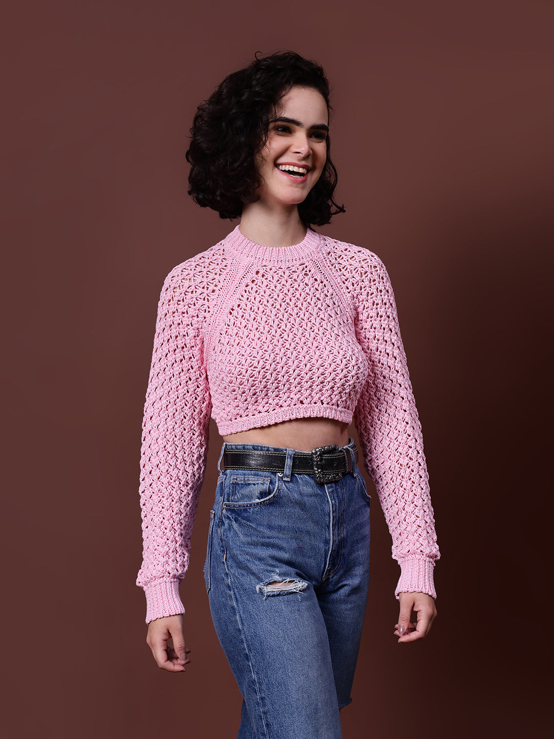 Gaiia Knit Sweater With Open Back