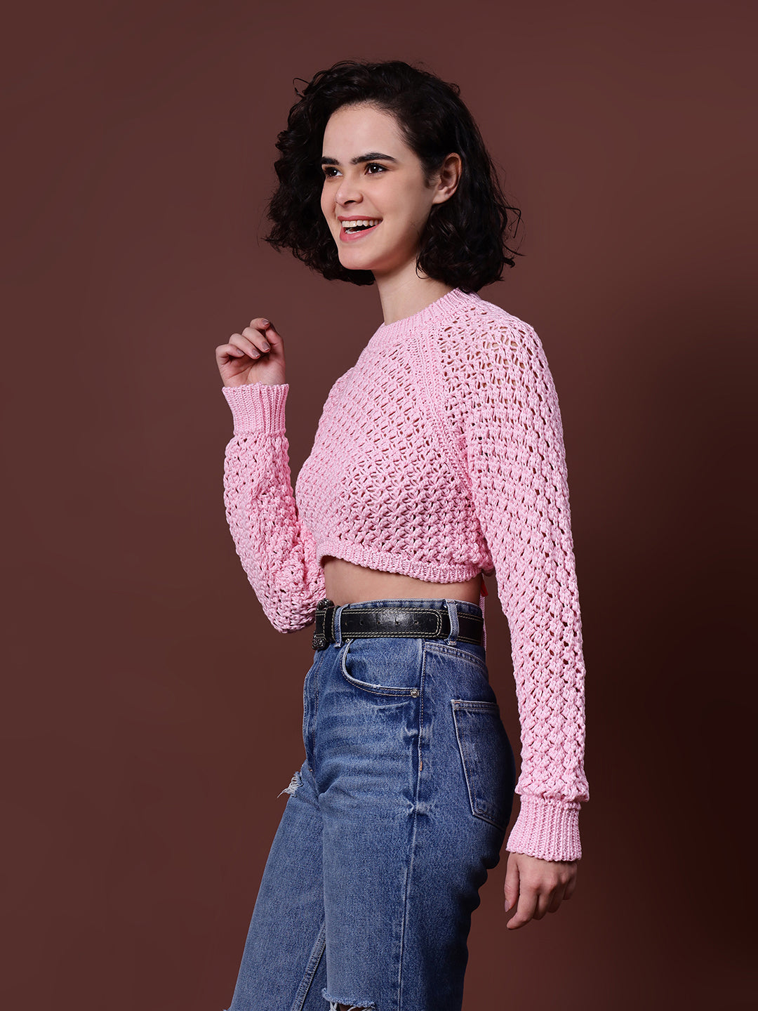 Gaiia Knit Sweater With Open Back