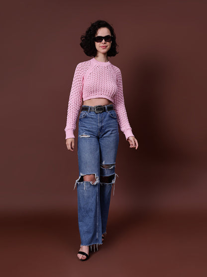 Gaiia Knit Sweater With Open Back