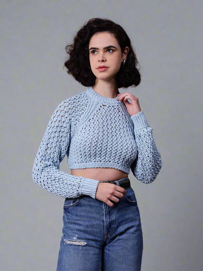 Gaiia Knit Sweater With Open Back