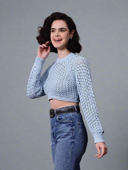 Gaiia Knit Sweater With Open Back