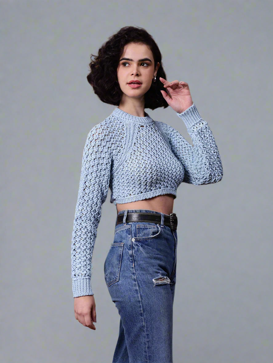 Gaiia Knit Sweater With Open Back