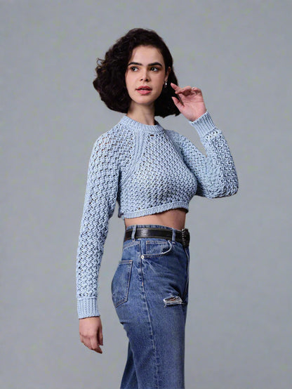 Gaiia Knit Sweater With Open Back