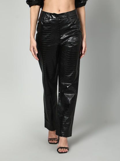 Gaiia Croc Leather Co-Ord Set