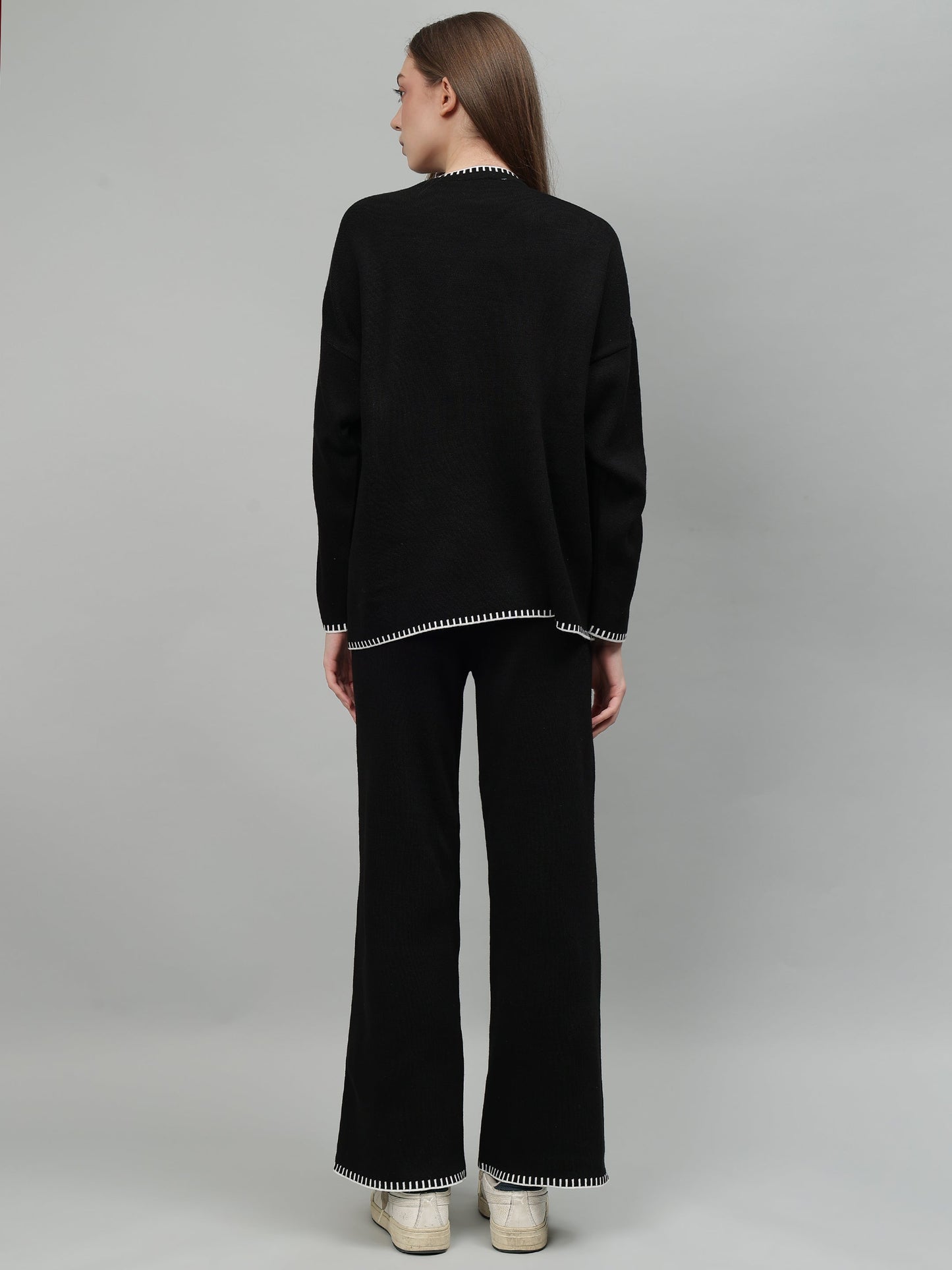 Gaiia New Round Neck Pocket Pattern Co-Ord Set