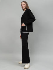 Gaiia New Round Neck Pocket Pattern Co-Ord Set