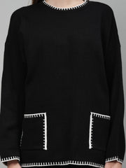 Gaiia New Round Neck Pocket Pattern Co-Ord Set