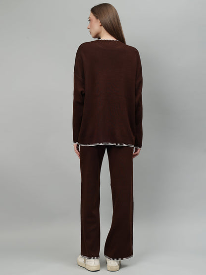 Gaiia New Round Neck Pocket Pattern Co-Ord Set