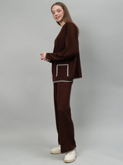 Gaiia New Round Neck Pocket Pattern Co-Ord Set