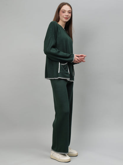 Gaiia New Round Neck Pocket Pattern Co-Ord Set