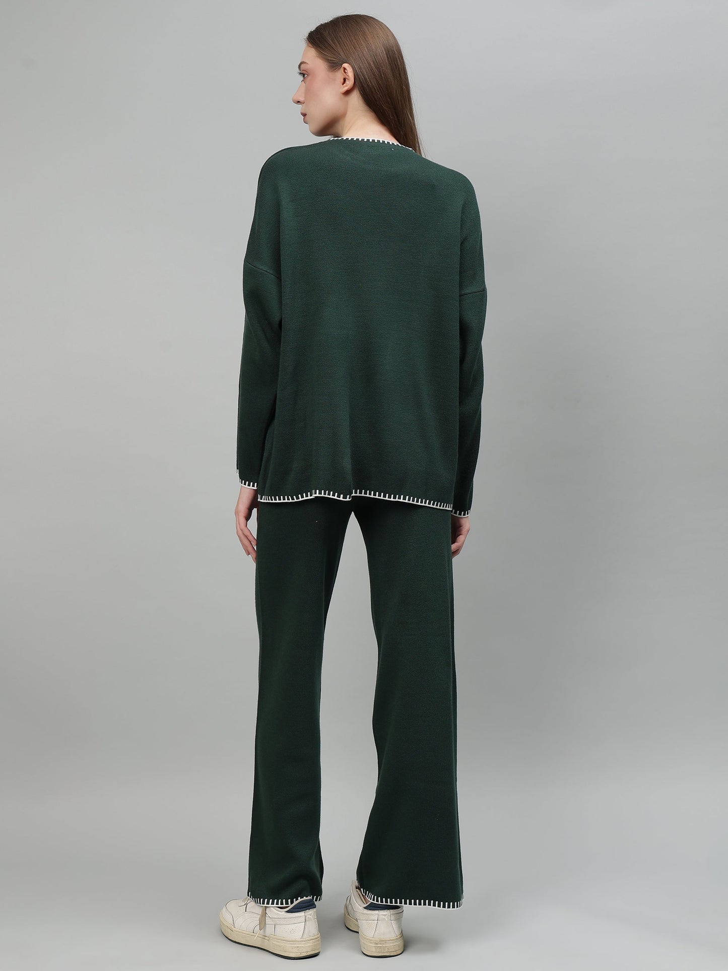 Gaiia New Round Neck Pocket Pattern Co-Ord Set