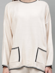 Gaiia New Round Neck Pocket Pattern Co-Ord Set