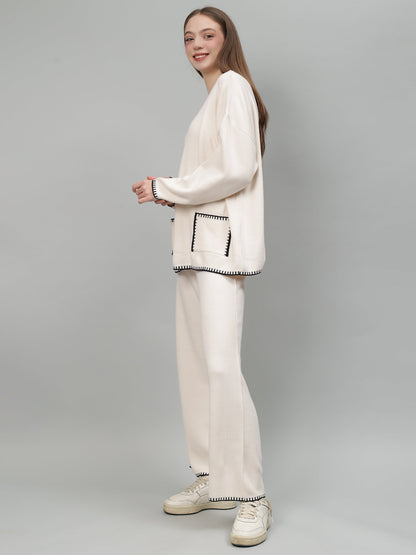 Gaiia New Round Neck Pocket Pattern Co-Ord Set