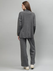 Gaiia Women Solid Color High Neck Co-Ord Set