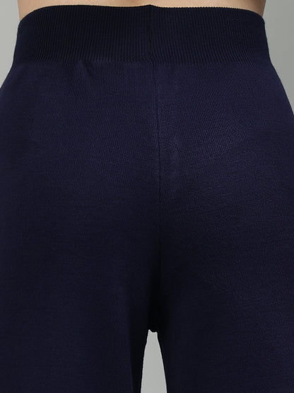 Gaiia Women Solid Color High Neck Co-Ord Set