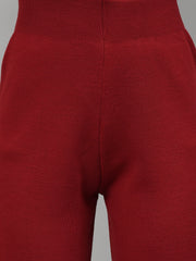 Gaiia Women Solid Color High Neck Co-Ord Set