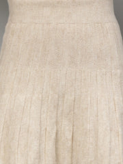 Gaiia Rustic Knit Skirt With Cardigan