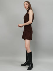 Gaiia Rustic Knit Skirt With Cardigan