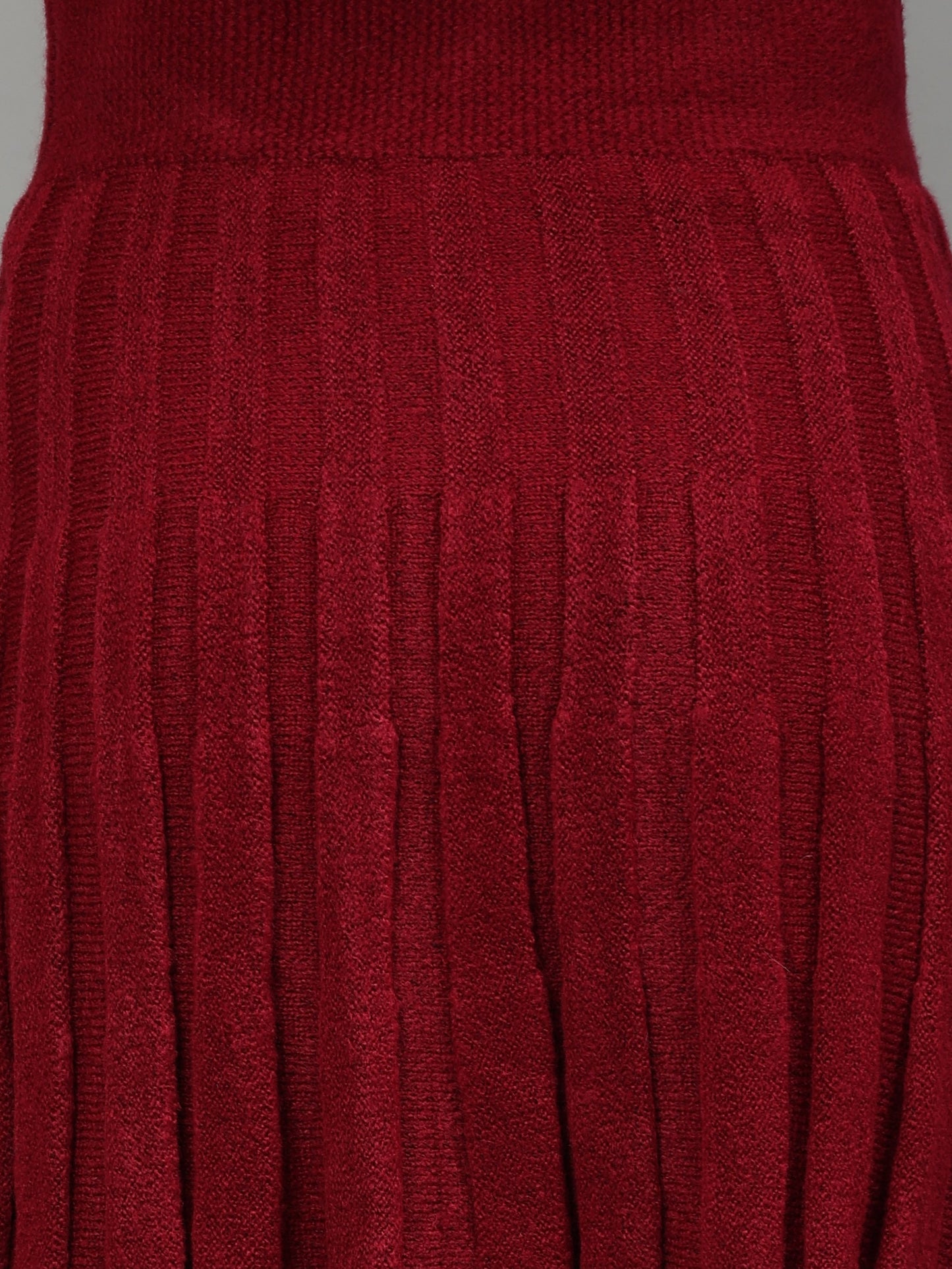 Gaiia Rustic Knit Skirt With Cardigan