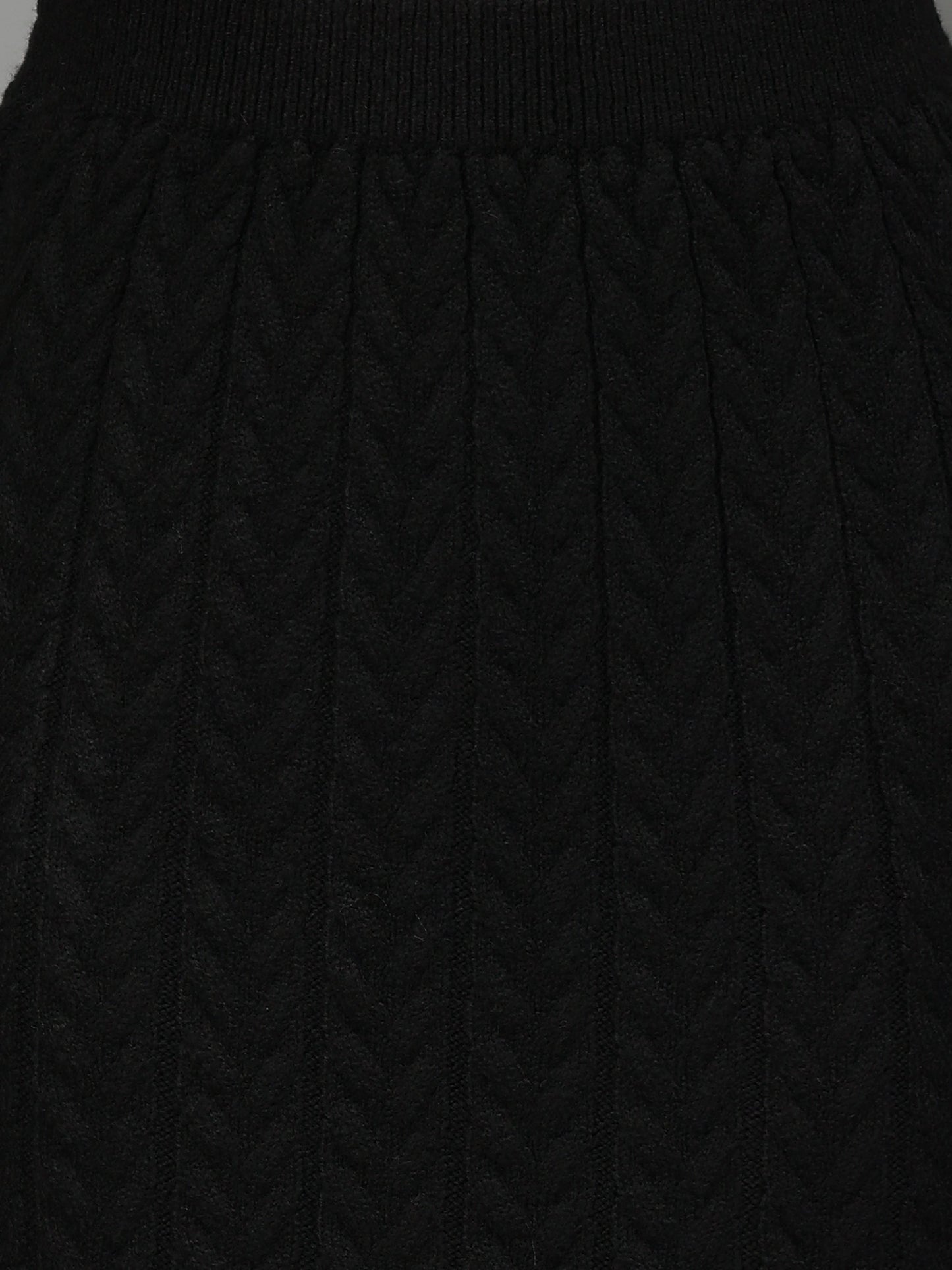 Gaiia Casual Long Sleeve Sweater Skirt Sets