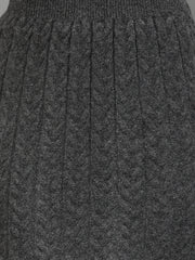 Casual Long Sleeve Sweater Skirt Sets