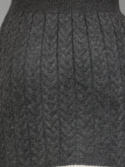 Gaiia Casual Long Sleeve Sweater Skirt Sets