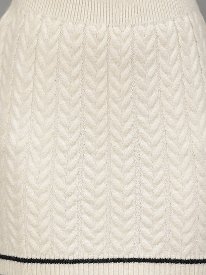 Gaiia Casual Long Sleeve Sweater Skirt Sets