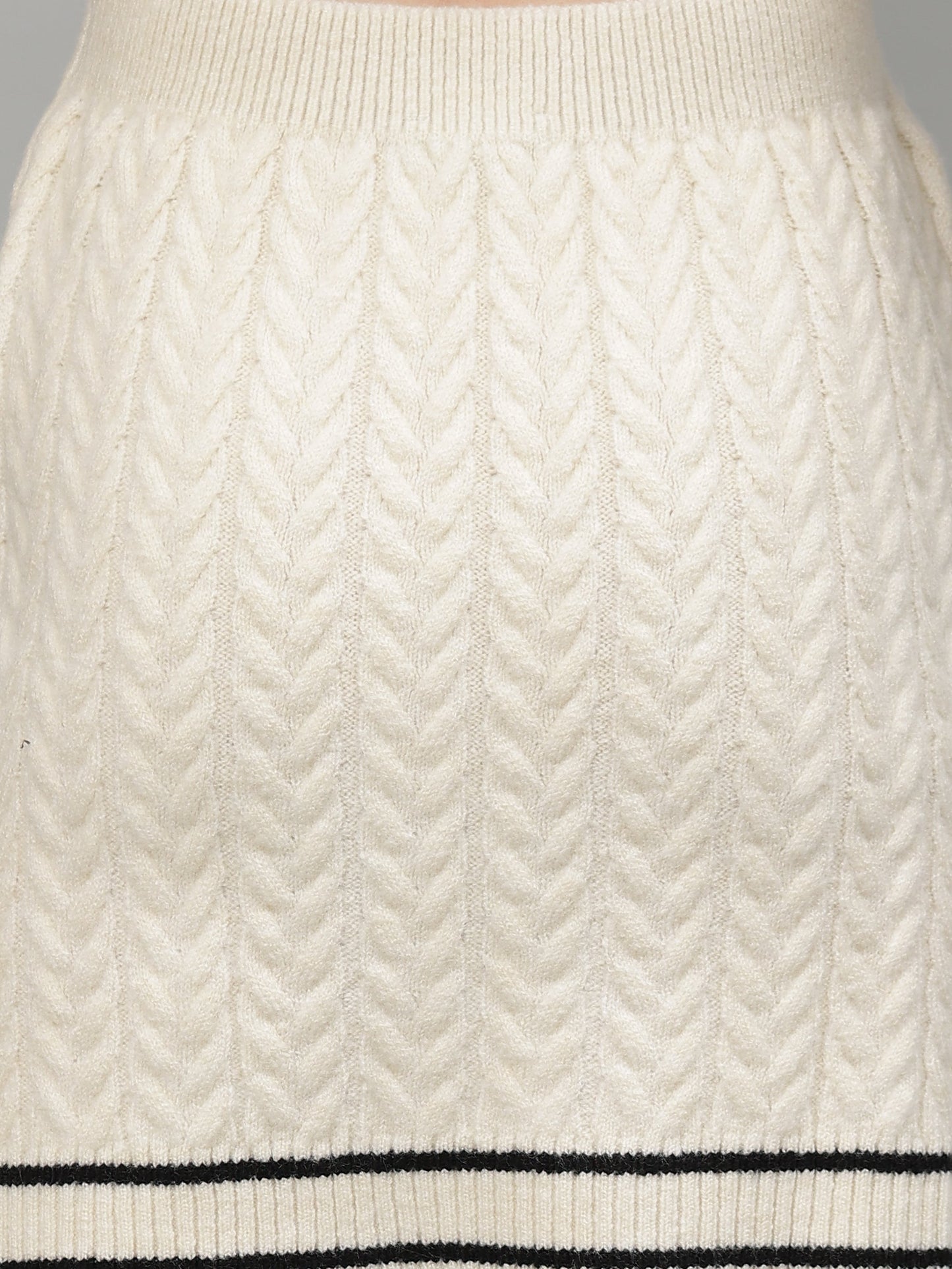 Gaiia Casual Long Sleeve Sweater Skirt Sets