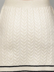 Gaiia Casual Long Sleeve Sweater Skirt Sets