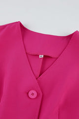 Gaiia Waist Coat Set - Hot Pink