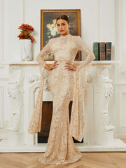 Gaiia Regal Radiance Sequin Dress - Golden