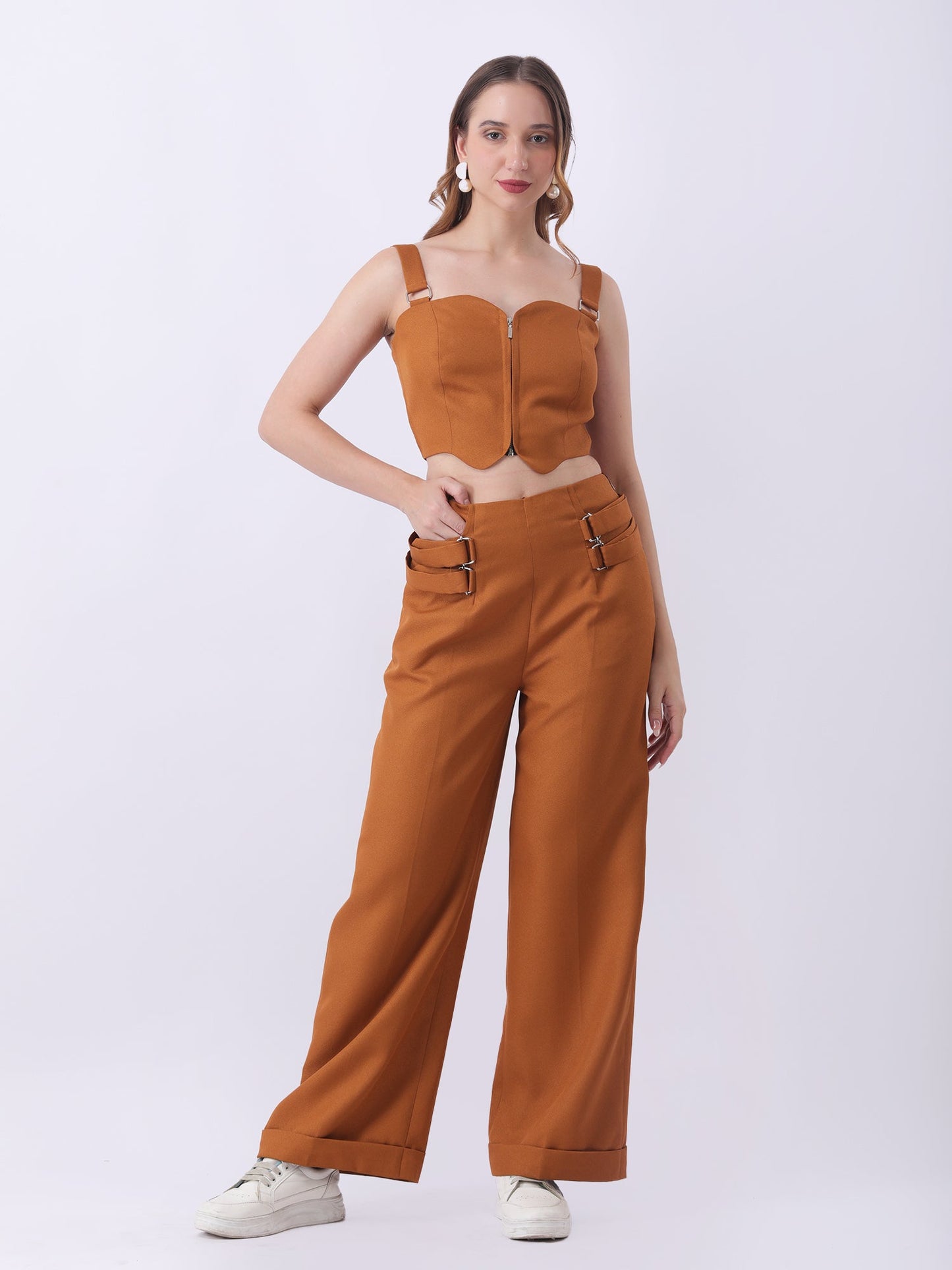 Gaiia Hazel Co-Ord Set - Brown